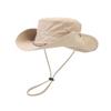 Solid Color Hiking Fisherman Hat Sun Protection Hiking Cap Breathable Western Cowboy Hat  Famale