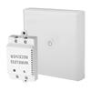 1 Way Wireless Remote Touch Light Wall Switch Panel with Receiver for Smart Home 100 240V (White)