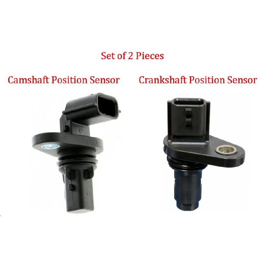 2 Pcs Camshaft & Crankshaft position Sensor Fits:  Cube NV200 Sentra Versa Tiida