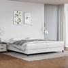 VidaXL Divan Bed with Mattress White 200x200cm Faux Leather - Model 3144280