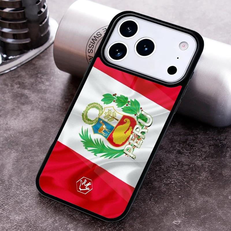 Peru Flag Phone Case for iPhone 17 16 15 Pro Max Air 14 13 12 11 Plus Shockproof Capa Cover