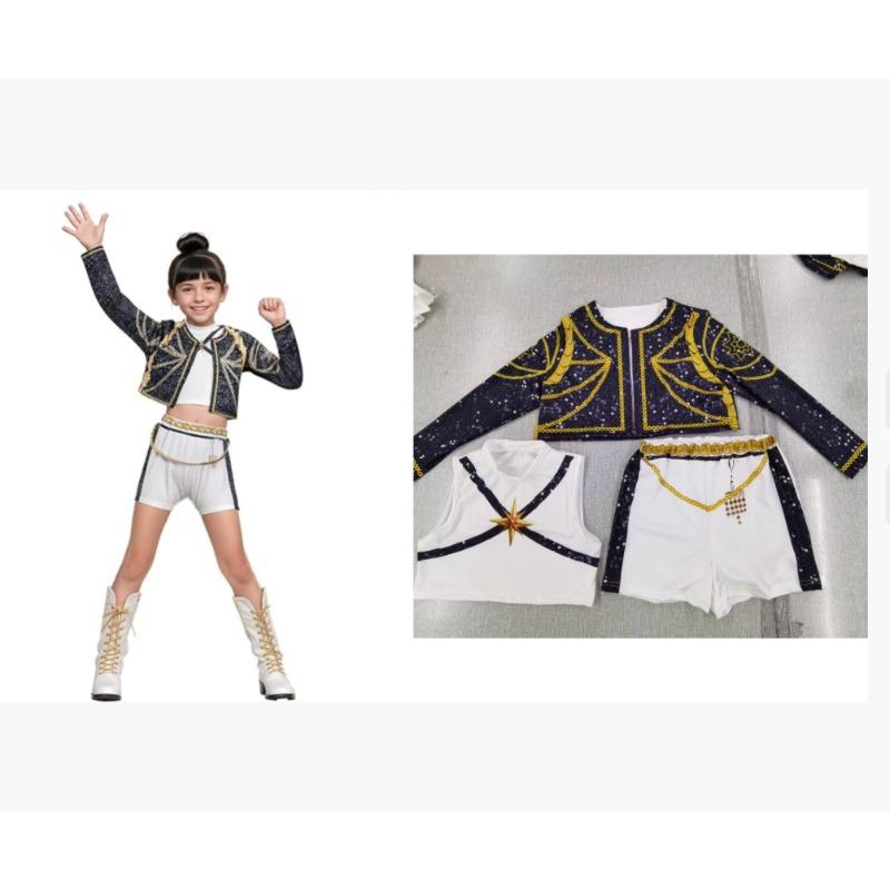 Nouveau costume de cosplay de chasseuse de sorcières pour filles vêtements imprimés assortis pour enfants