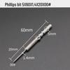 GOOD801 Electric Phillips Head Screwdriver Bit, 5mm Shank, 3mm Magnetic, 60mm Length