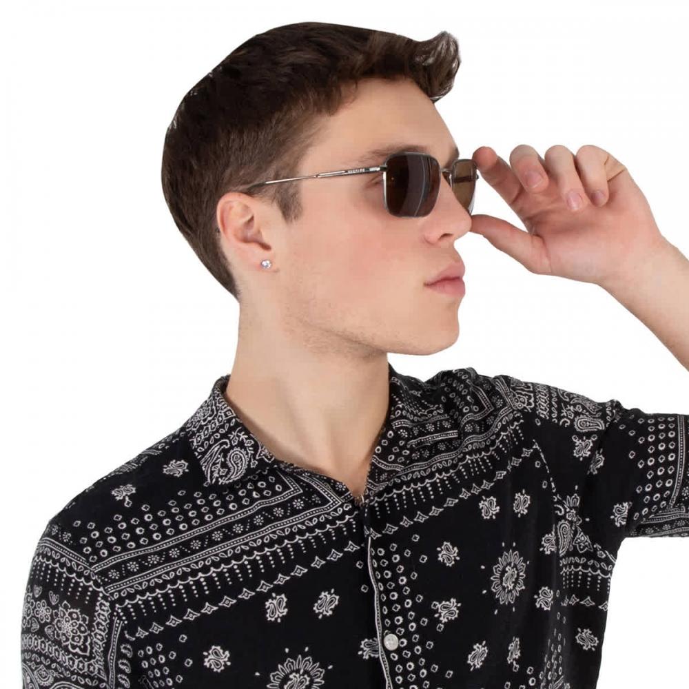 Chopard Polarized Brown Rectangular Unisex Sunglasses Schf84m E56p 59 Multi