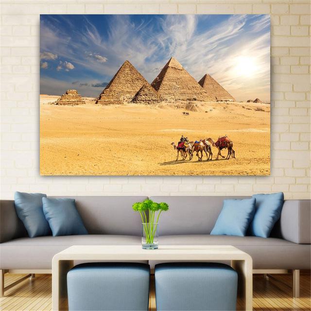

НАДЕЖНЫЕ художественные постеры и принты, пейзаж, египетская пустыня, пирамида, холст, картина, Куадрос, настенные панно, украшение для гостиной 21cm×30cm NoFrame