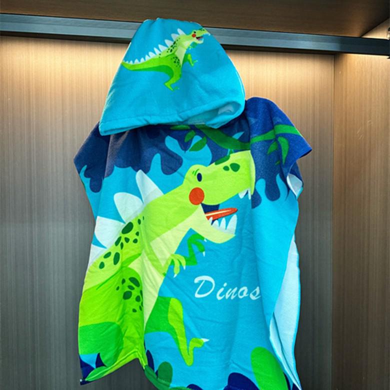 Children's Microfiber Hooded Bath Towel Cloak - Quick-Dry & Absorbent