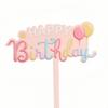 Topper per Torta di Compleanno Acrilico Colorato Stampa Fronte-Retro Decorazioni per Feste di Compleanno Topper per Cupcake per Bambini Adulti