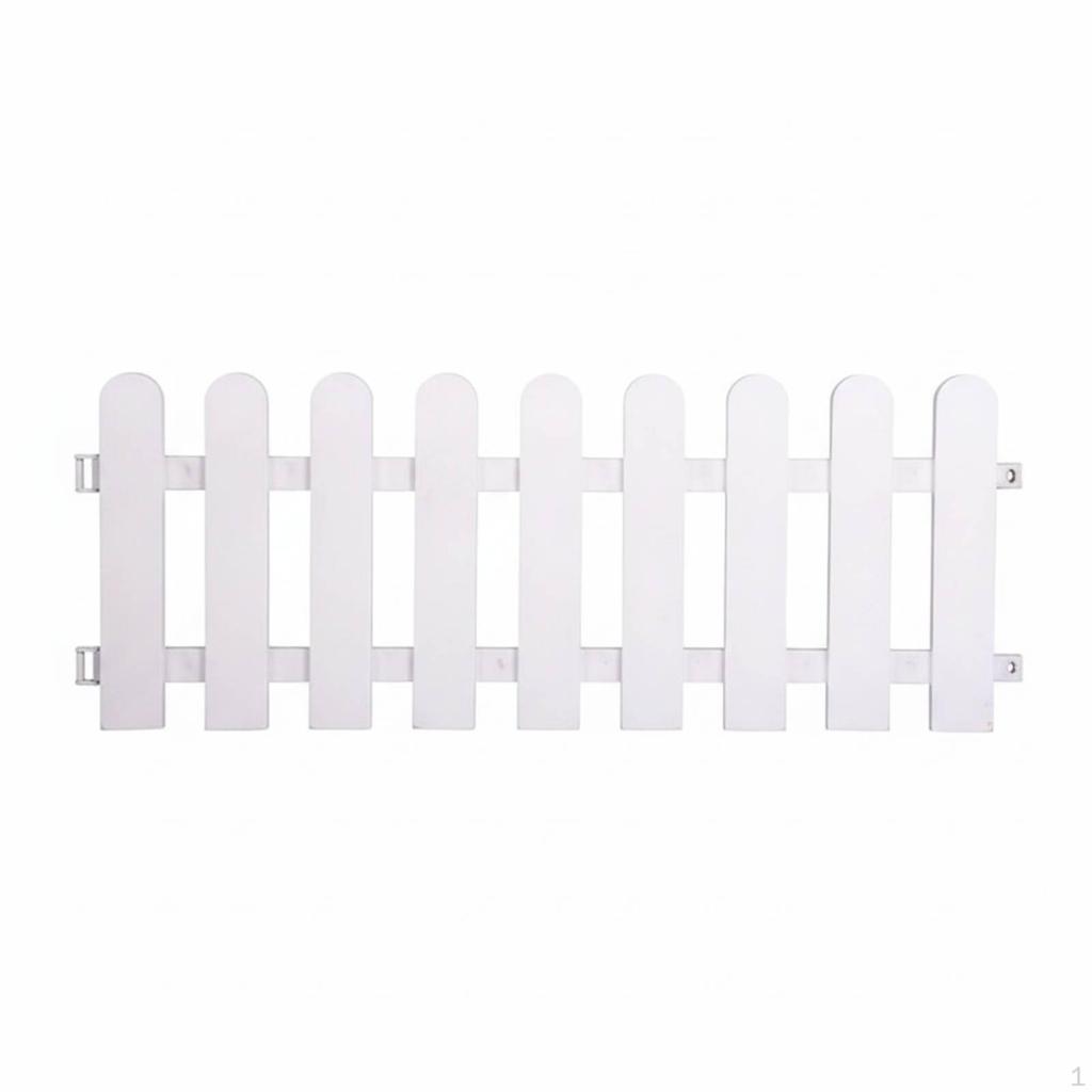 Picket Garden Fence Panels PVC Long Lasting Simple Connect for Vegetable Patches