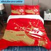 Psv Eindhoven Crest 3PCS Bedding set,Ideal for1pc Duvet Cover And 2pcs Pillowcases Perfect for Christmas gift,Ideal for Bedroom, Dormitory