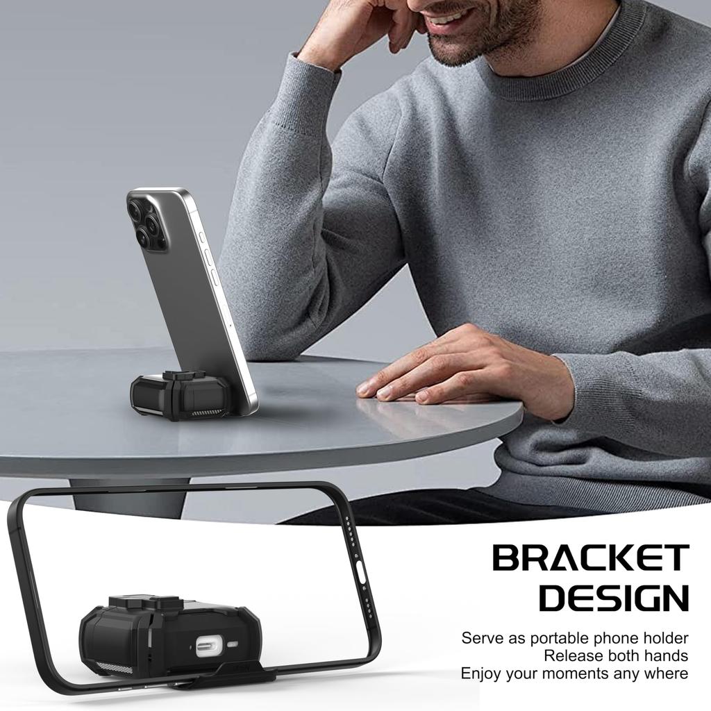 For AirPods 4 Generation Case Magnetic Automatic Lock with Phone Stand&Cleaning Kit for Airpods 4 with Active Noise Cancellation