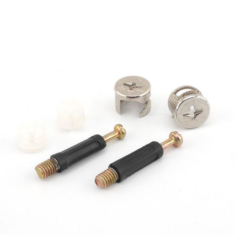 Link Fixer Cabinet Connecting Rods Nut Connectors for Cabinet Furniture Screw Furniture Connector