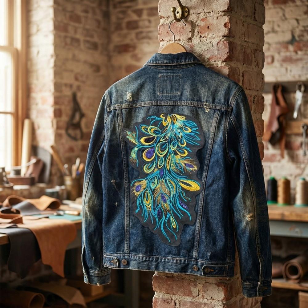 DIY Sequin Embroidery Patches Mesh Iron on Patches Sequined Embroidery Patches Stage Costumes