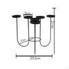 Candle Holder Metal Candlestick Candelabra Iron Candleholder Candles Stand for Living Room