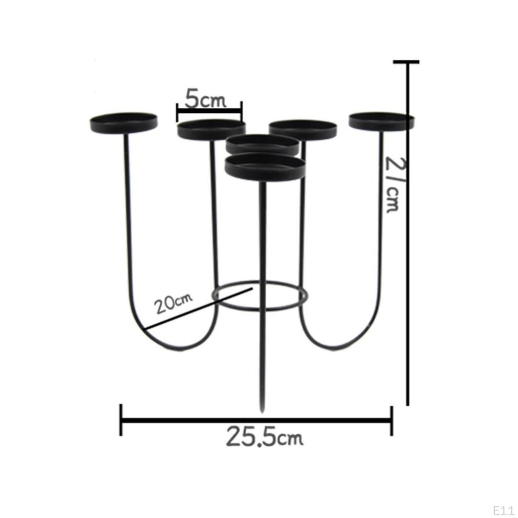 Candle Holder Metal Candlestick Candelabra Iron Candleholder Candles Stand for Living Room