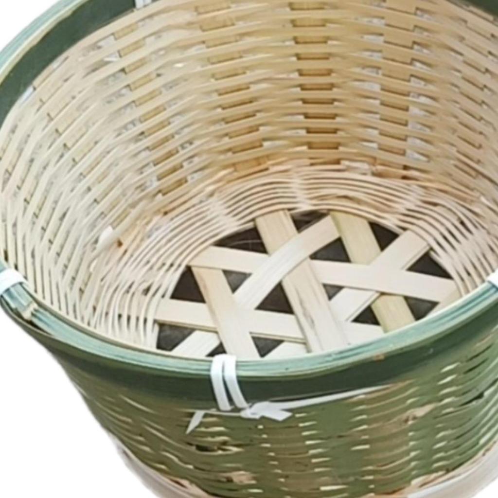 Bamboo Woven Multi-Purpose Basket: Fruit, Bread, Vegetable Washing, and Cake Steamer