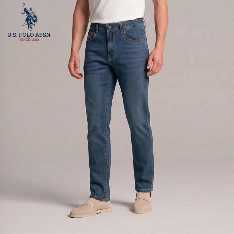

U.S. POLO ASSN. Men s Loose Fit Straight-Leg Stretch Jeans 35