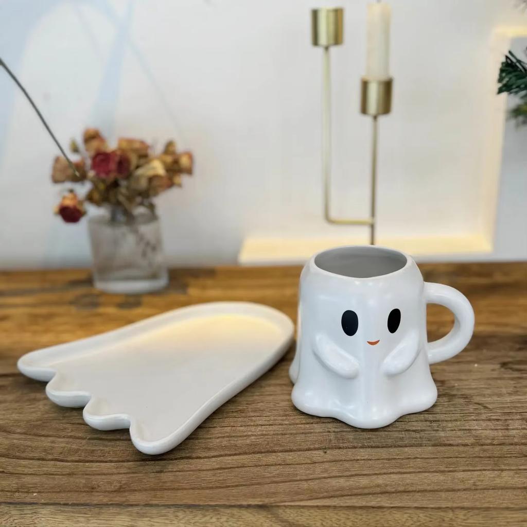 Easter Halloween Ghost Elf 3D Creative Cute Couple Mug Gift Afternoon Tea Breakfast Milk Cup Home Office Drinking Ceramic Cup