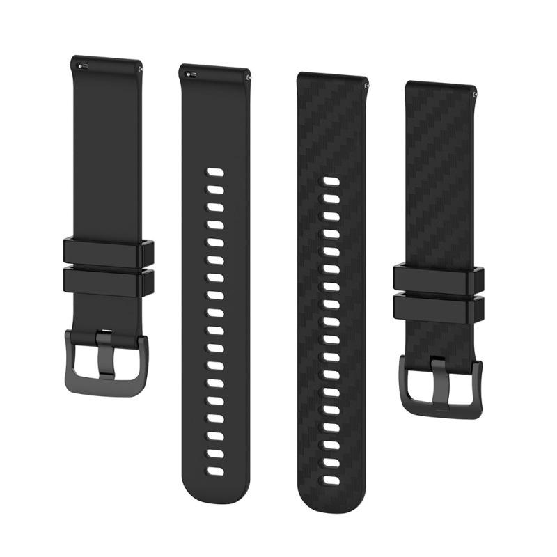 Hot! 20mm Silicone Watch Band Solid Color Carbon Fiber Pattern Soft Strap Compatible For Omega Smart