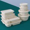 Disposable Corn Starch Rectangular Meal Box with Lid