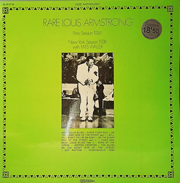 

LP Record LOUIS ARMSTRONG Rare Louis Armstrong Paris Session JA5116 Musidisc 1975 France Jazz Used