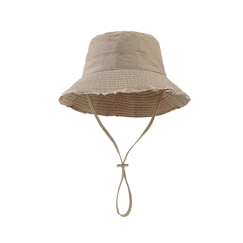 Outdoor Beach Sun Hat For Women Foldable Fisherman Hat Sunproof Bucket Cap With Wide Brims Fashion Headwear Accessory
