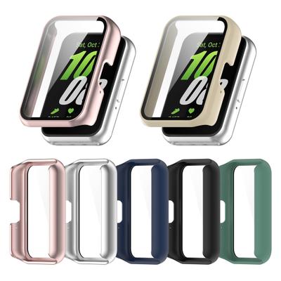 Etui na zegarek z hartowanym szkłem ochronnym na ekran do Galaxy Fit3 SM-R390, pełne pokrycie, wstrząsoodporne, odporne na zarysowania PC