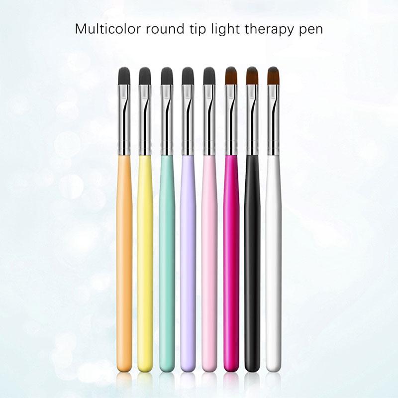 ידית מברשת לאמנות ציפורניים, מברשת ג'ל UV למעבר צבעים למניקור, כלי עט לציור ציפורניים