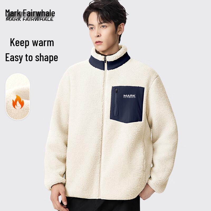 Mark Fairwhale Herren Winter Plüschfleece Stehkragenjacke