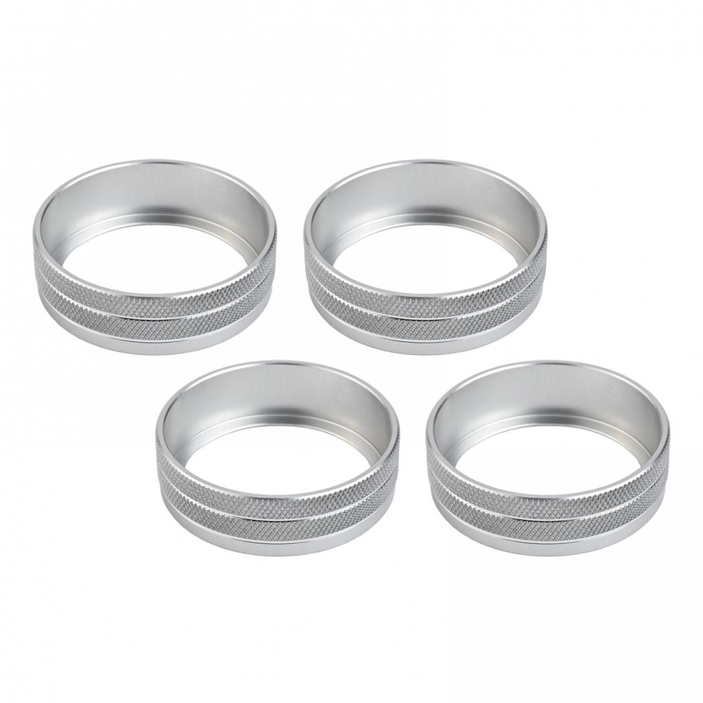 Silver Alloy Air Conditioning & Audio Knobs For VOLVO XC60 S60 S80 V40