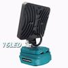 Cordless 4 Inch LED Light Portable Outdoor Spotlight Dual USB Light Lamp Emergency Flashlight For Makita 18V Battery(No Battery)