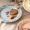 Shaun the Sheep" Plate, Medium, Diameter: Approx. 17cm, "Life with Shaun," Mino Ware, Microwave and Dishwasher Safe, Made In Japan, 246016