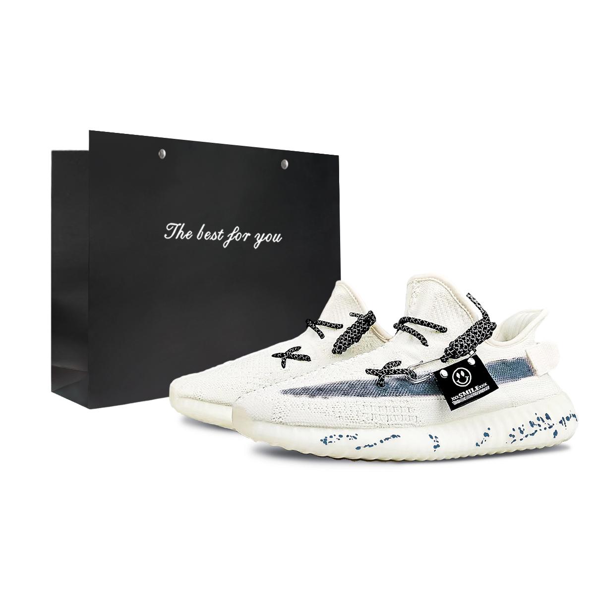 

Adidas Originals Yeezy Boost 350 V2 Abrasion Resistant Abrasion Resistant Low top Casual Shoes Unisex White Blue HQ6316(Team373-BOX) 36⅔