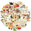 35pcs-100pcs Cultural Spain Stickers Vibrant Culture Travel Stickers Food Stickers For Notebook Luggage Mobile Phone Cup