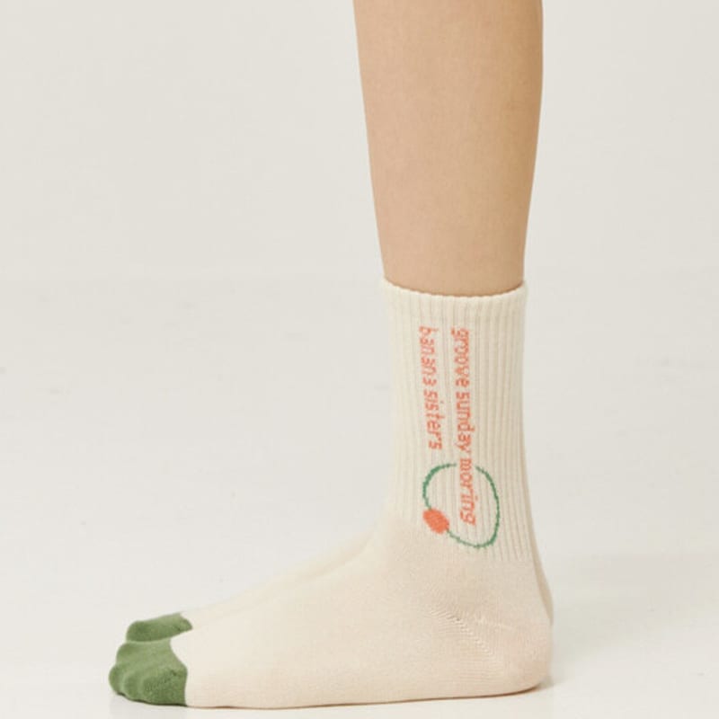 Bananasisters Daily Crew Socks Groove 3color