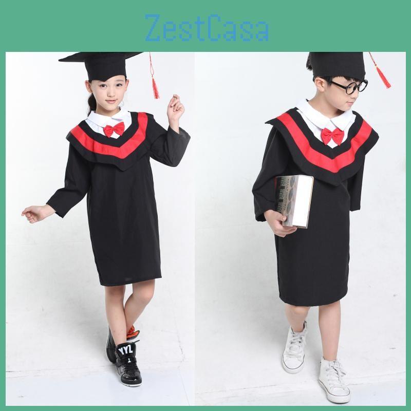 Performance Doctoral Master Gowns Kids Cosplay Costume Halloween Party Gift