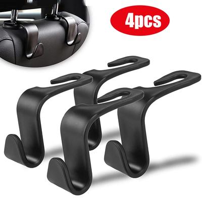 Car Headrest Hooks Hanger for Bags, Seat Back Organizer Clips, Interior Storage Accessories