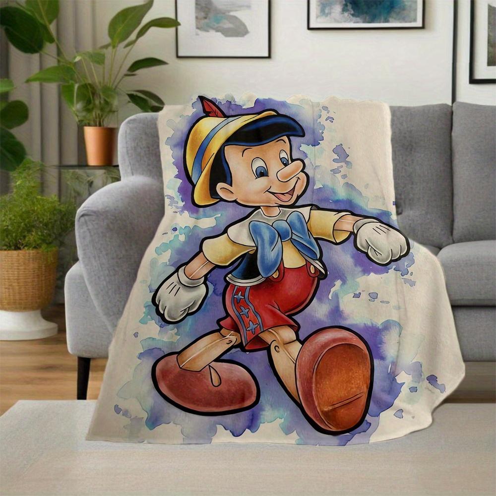 1pc, Pinocchio Blanket Seasonal Throw for All Seasons, Living Room, Travel, Camping, Car Blankets