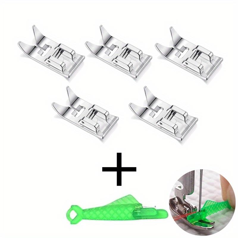 1/3/5Pcs Universal Sewing Presser Foot, Straight Stitch & Zig Zag Foot with Needle Threader for Low Shank Domestic Machines
