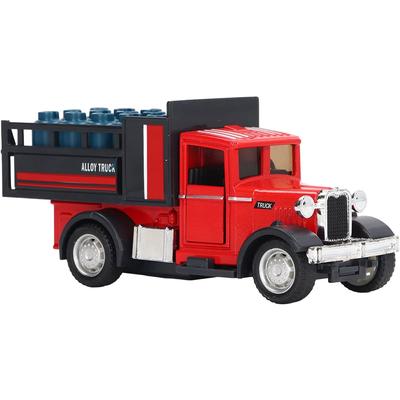 1/32 Transporterio sunkvežimio modelis, Transporterio modelio žaislas su garsu atitraukiamas namams vaikams