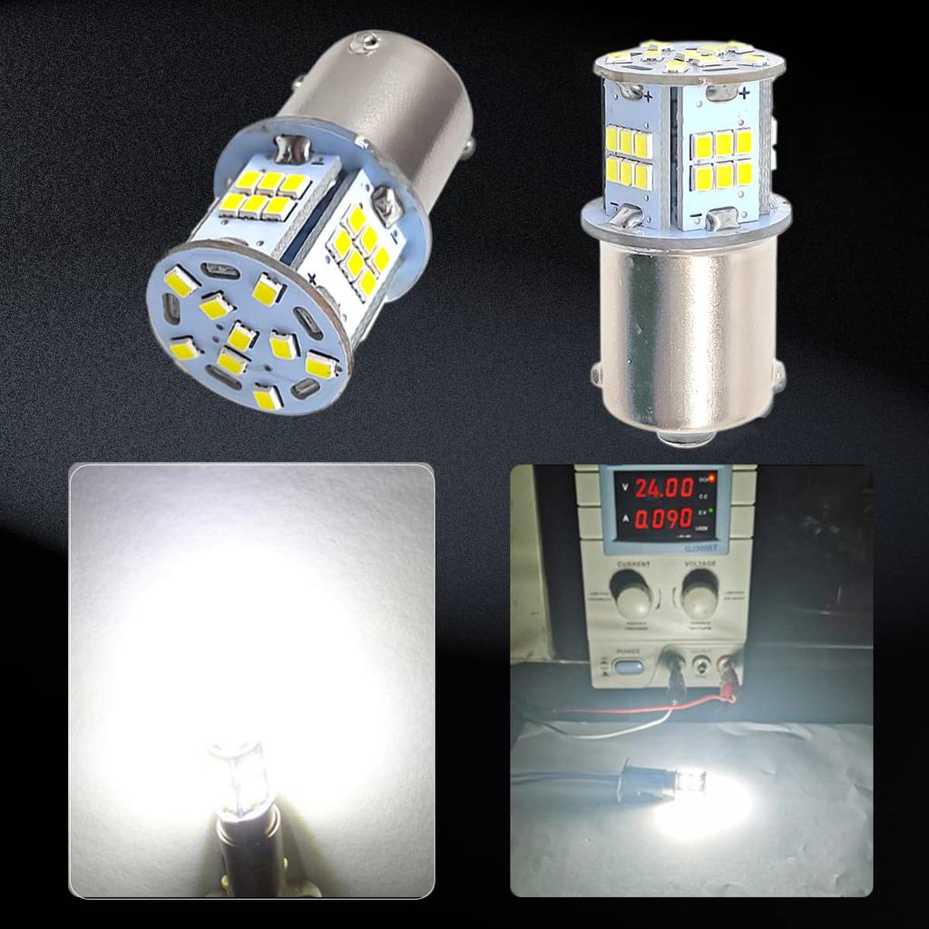 KIYOYO 24V Car S25 LED Single White G18 1156 BA15s