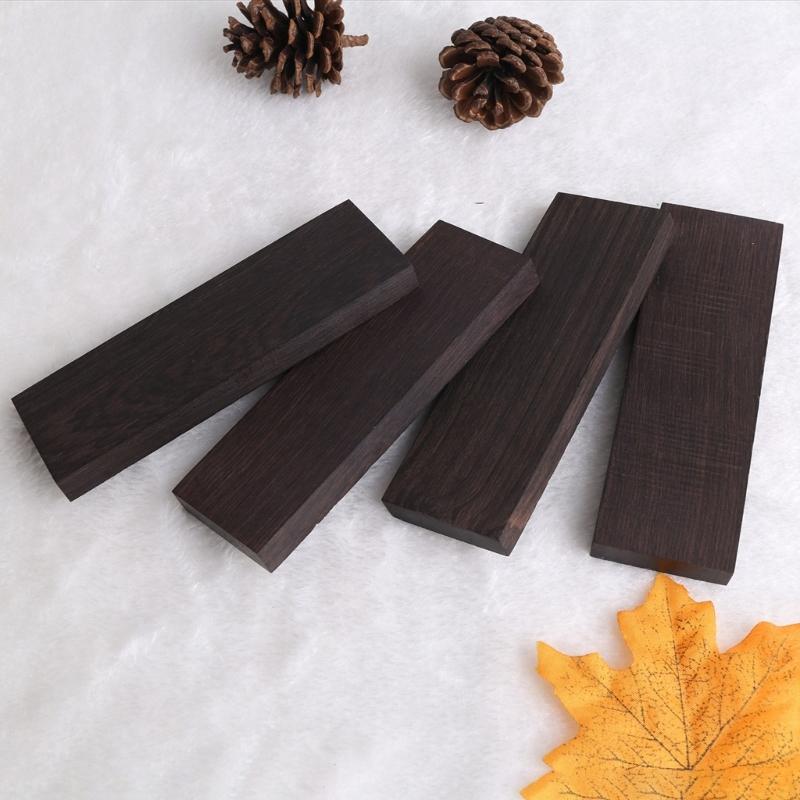 2/4 buc Lemn Ebon Negru Lemn Lemn Mâner Material Mâner Cuțit DIY Lemn Blank DIY Artizanat Mâner Tacâmuri Lemn