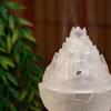 White Colored Glass Boshan Incense Burner,Chinese Zen Style Ornament,Incense Seal Making Furnace Incense Tea Ceremony,Coil Incense Aromatherapy Burner