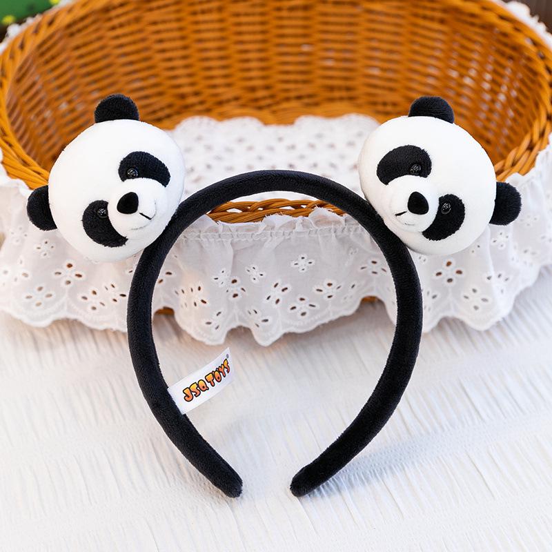 Cute Cartoon Plush Animal Ears Headband - Funny Face-Washing Hair Accessory