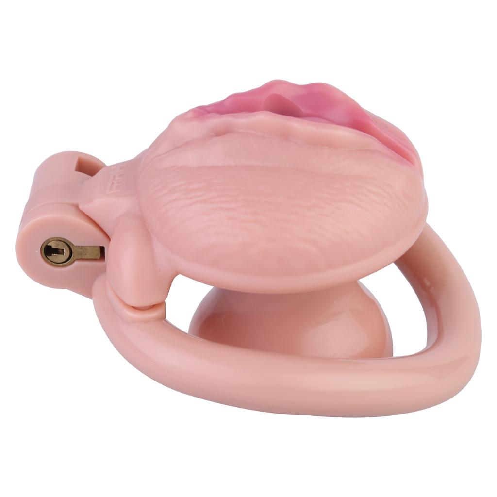 Men Short CB Lock Penis Cage Cock Lock Chastity Lock Sex Toy Femdom Ball Stretcher
