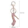 Key Chain Holder   Keychain   Alloy Rhinestone High Heel Key  Pink