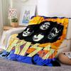 1PC KISS Band Blanket Soft Warm All Season Throw for Sofa, Bed, Car, Office Vibrant Colorful Design, Durable & Cozy Gift