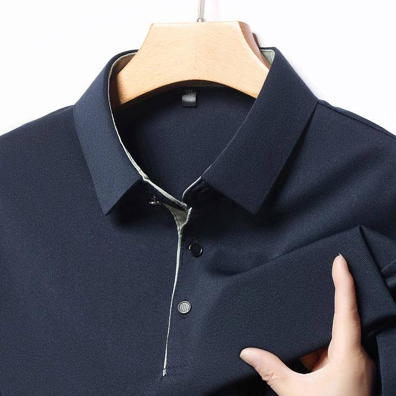 Nová pánská business casual košile s krátkým rukávem, jednobarevná polokošile, módní, prodyšná, pohodlná, všestranný top