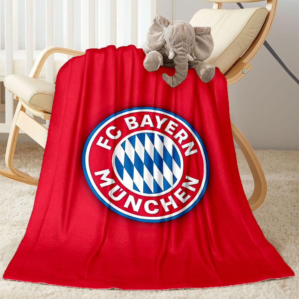 Bayern Munich Blanket Soft & Cozy Suitable for Office Chair Sofa Bedding for All Seasons Stylish Decor Perfect Gift for Relatives and Friends