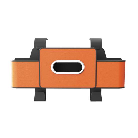 

Органайзер для хранения в автомобиле с диспенсером для салфеток, двойными подстаканниками, карманом для телефона, водонепроницаемый ящик для хранения на спинке сиденья для внедорожника, седана, путешествий, повседневного использования оранжевый