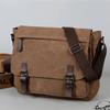 Borsa a tracolla messenger in tela retrò da uomo, borsa a tracolla grande, borsa a tracolla casual per uscire, pendolarismo quotidiano, borsa scolastica, borse da college